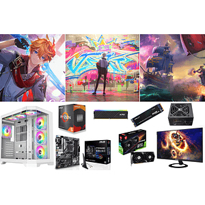 COMBO CUBICO / RYZEN 5 5600GT + RTX 3050 - WHITE