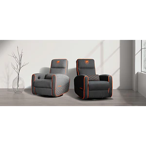 SOFA GAMER RANGER FIDOM TELA GRIS / NEGRO - COUGAR