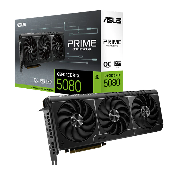✔️ RTX 5080 PRIME OC 3 FANS 16GBS - ASUS 1