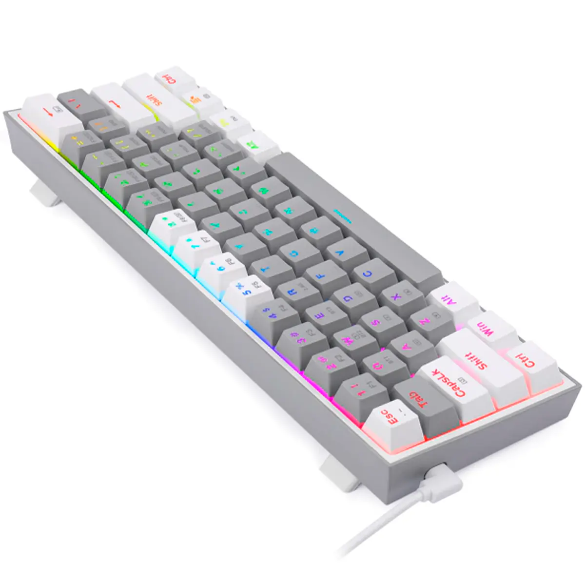 FIZZ PRO RGB GRIS BLANCO MECANICO - REDRAGON