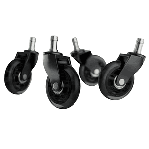 KIT DE 5 RUEDAS DE SILICONA SUAVE PARA SILLAS - VERSUS