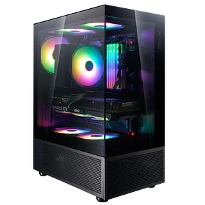INVADER X MINI + 5 FANS ARGB BLACK - XPG