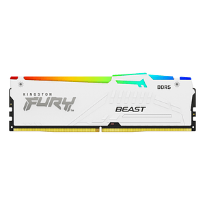 MODULO DDR5 16GBS (5200) FURY BEAST RGB BLANCA - KINGSTON