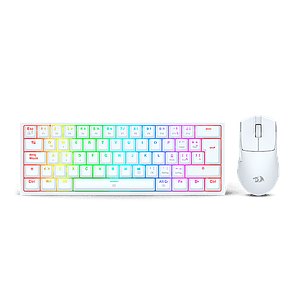 COMBO / 2 EN 1 NEBULA WHITE MECANICO RGB USB - REDRAGON
