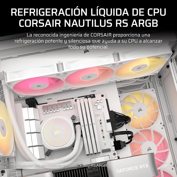 LIQUIDA NAUTILUS 360 RS ARGB BLANCO - CORSAIR 4