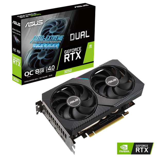 ✔️ RTX 3050 DUAL OC 6GBS - ASUS 1