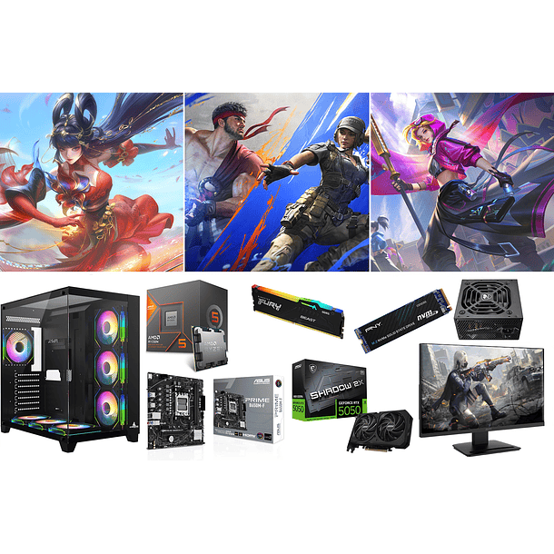 COMBO CUBICO / RYZEN 5 8400F + RTX 5050 1