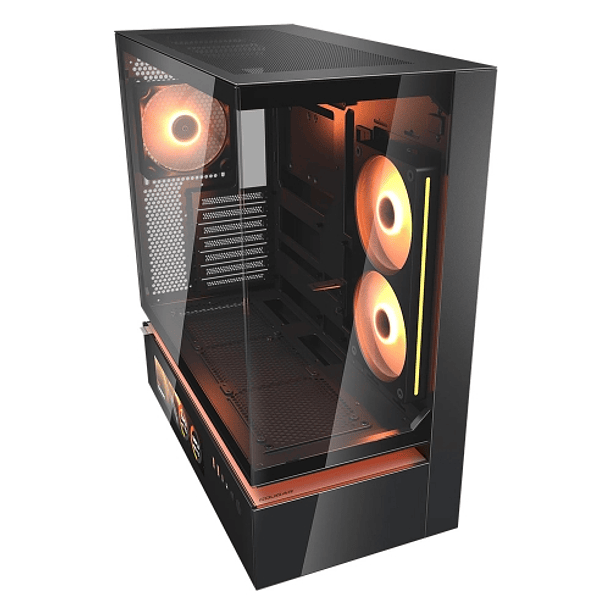 VISION V235 BLACK + PANTALLA + 3 FANS ARGB - COUGAR 3