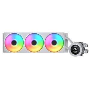 LIQUIDA POSEIDON VISTEK ARGB 360 BLANCA + PANTALLA LCD - COUGAR