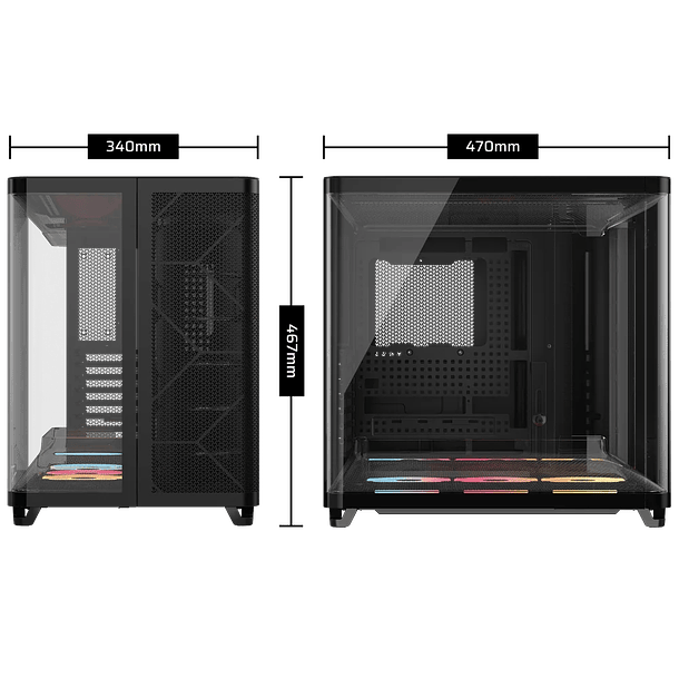 AIR CUBE 5400 + 3 FANS RS 120R RGB BLACK - CORSAIR 4