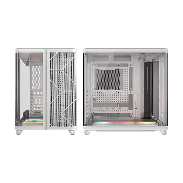 AIR CUBE 5400 + 3 FANS LX120R LINK RGB WHITE - CORSAIR 6