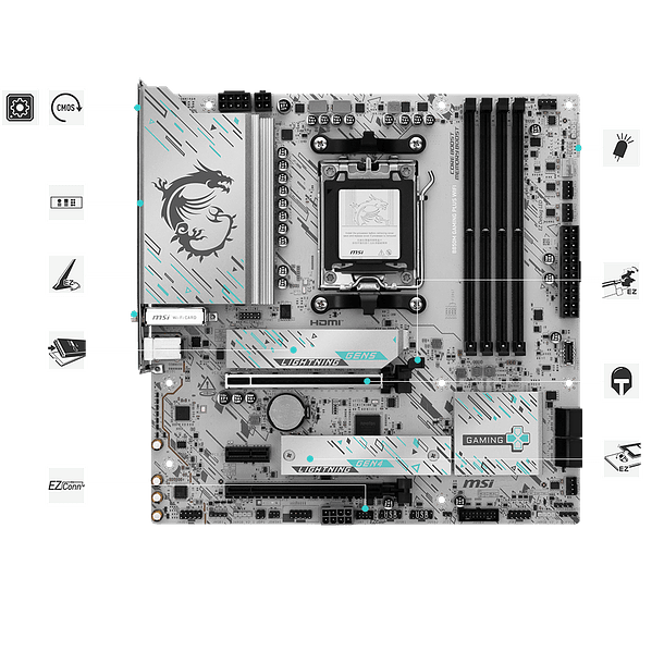 B850M GAMING PLUS WIFI - MSI / AMD RYZEN AM5 4