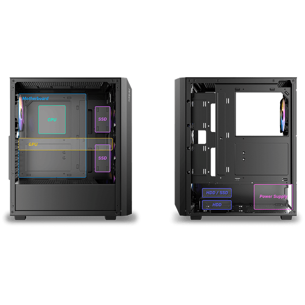 AX67 + 4 FANS ARGB - ANTEC 6