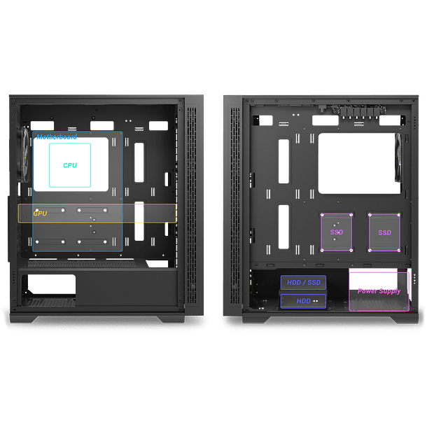 AX81 ELITE + 4 FANS ARGB - ANTEC 6