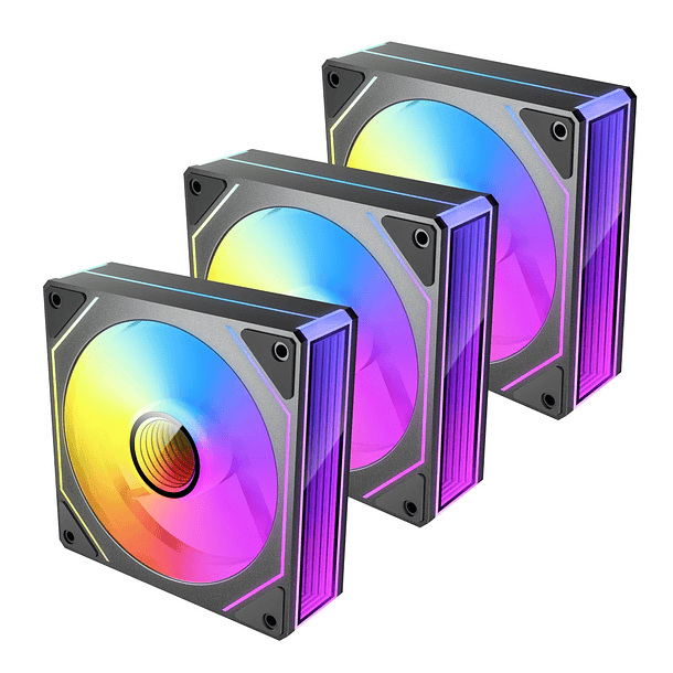 KIT DE 3 FANS ARGB VISION BLACK - ANTEC 1