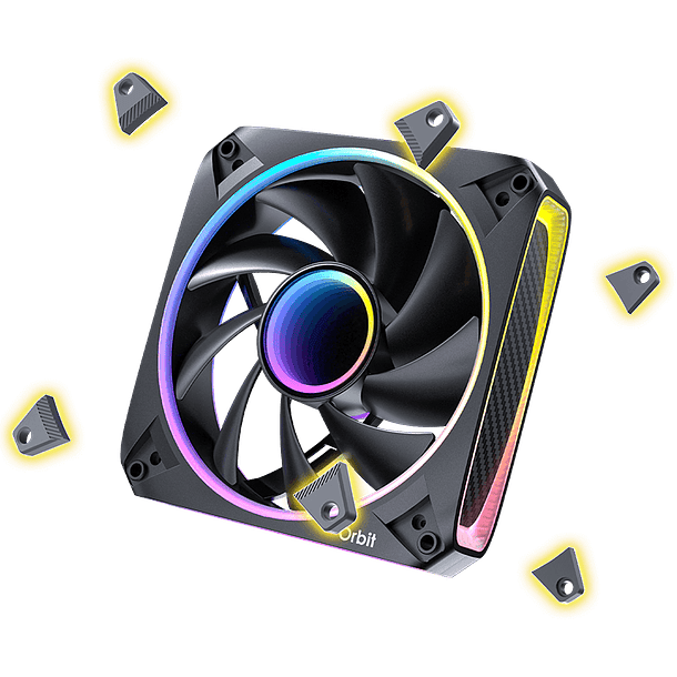 KIT DE 3 FANS ORBITAL ARGB - ANTEC 5