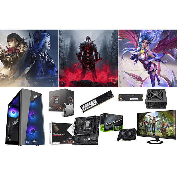 COMBO / RYZEN 7 8700F + RTX 5050 1