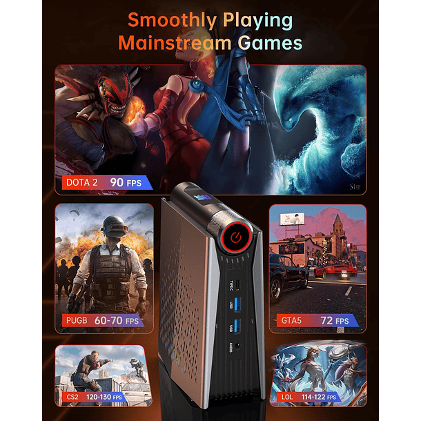 MINI PC / RYZEN 7 8745HS + RADEON 780M 7