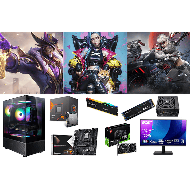 CUBICO BLACK / RYZEN 5 8400F + RTX 3050 1