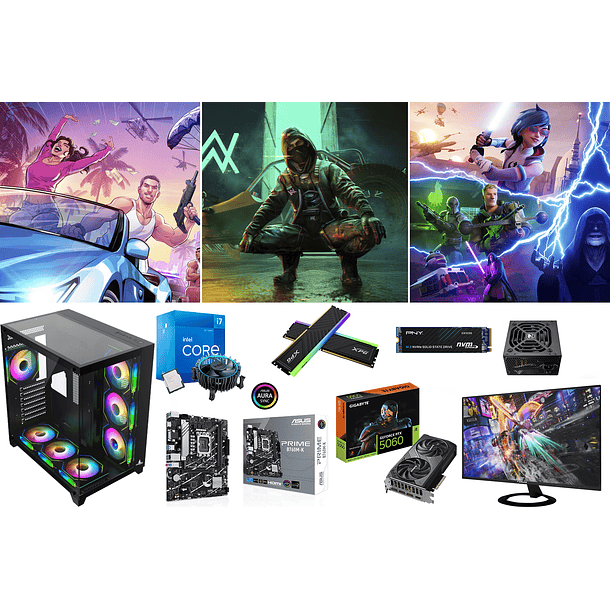 COMBO CUBICO / CORE I7 12700 + RTX 5060 1