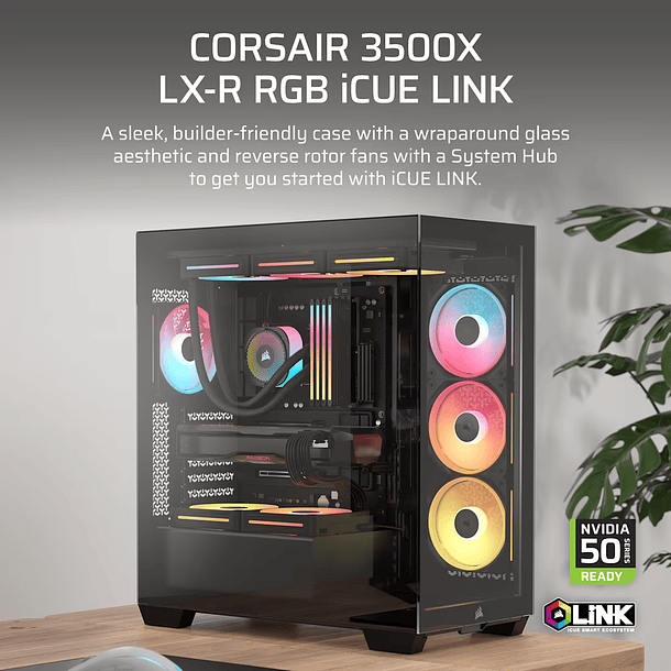 3500X LXR LINK + 3 FANS LX120-R RGB BLACK - CORSAIR 2