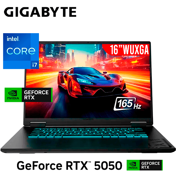 CORE I7 13620H + RTX 5050 - GIGABYTE A16 1