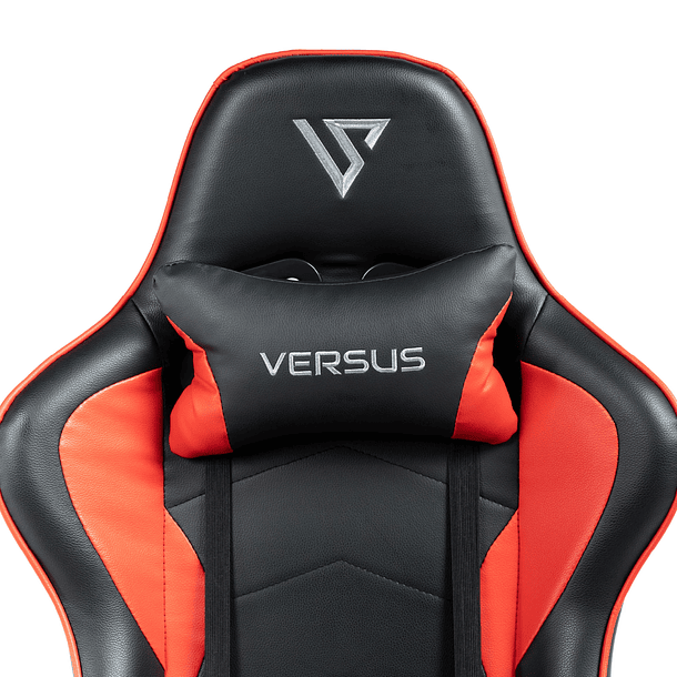 SILLA V10 RED BLACK CUERO - VERSUS 4