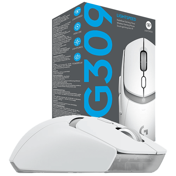 G309 INALAMBRICO LIGHTSPEED BLANCO / NEGRO - LOGI 2