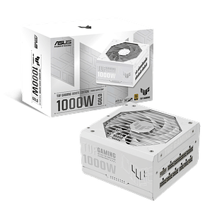 FUENTE REAL 1000W TUF GAMING 80P GOLD MODULAR WHITE - ASUS 