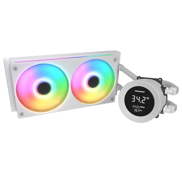 LIQUIDA VISTEK ARGB 240 WHITE + PANTALLA LCD - COUGAR 2