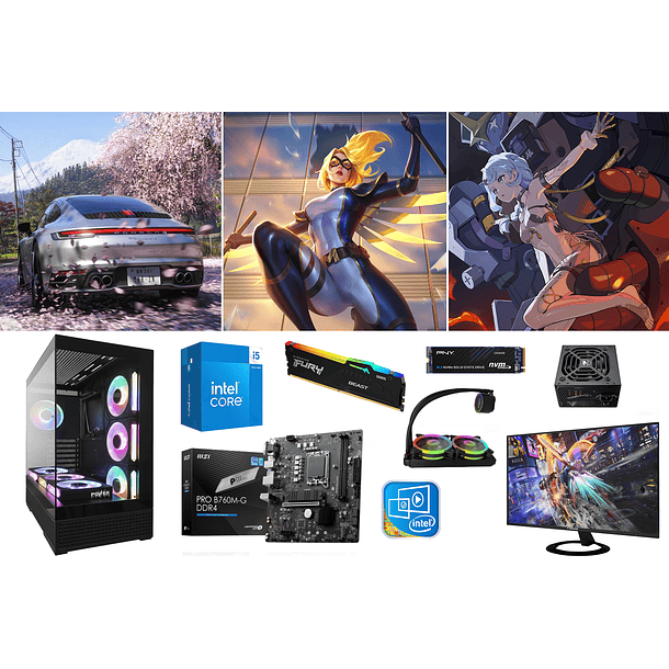 COMBO / CORE I5 14400 + INTEL GRAPHICS + LIQUIDA 1