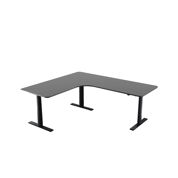 ESCRITORIO VORTEX ELECTRICO EN L ELEVABLE NEGRO MATE - ST GAMING 1