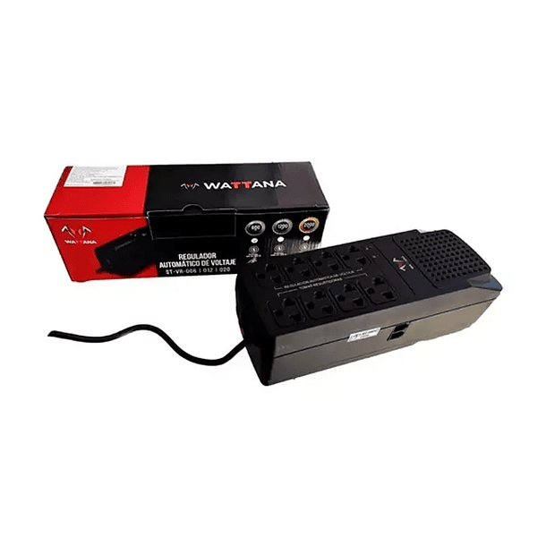 REGULADOR WATTANA 2000VA / 1000W - 8 TOMAS - WT 2