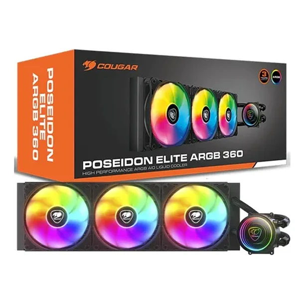 LIQUIDA POSEIDON ELITE ARGB 360 BLACK - COUGAR 3