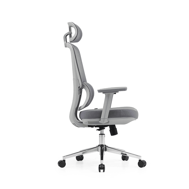 SILLA F15 ERGONOMICA GRIS BLANCA - VERSUS 4