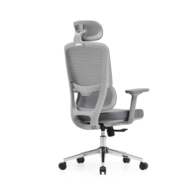 SILLA F15 ERGONOMICA GRIS BLANCA - VERSUS 3