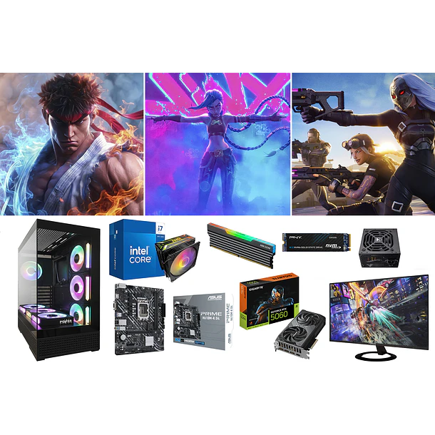 COMBO CUBICO / CORE I7 14700 + RTX 5060 1