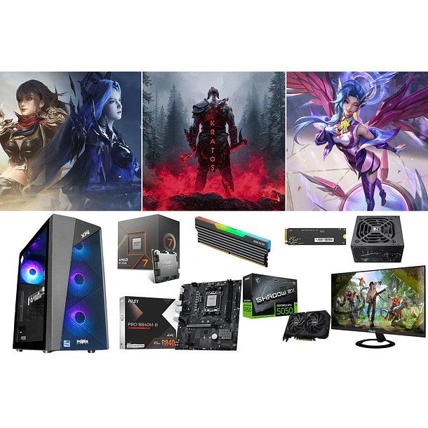 COMBO / RYZEN 7 8700F + RTX 5050 1