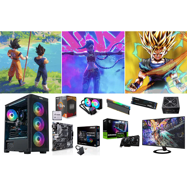 COMBO / RYZEN 5 5500X 3D + RTX 5060 1