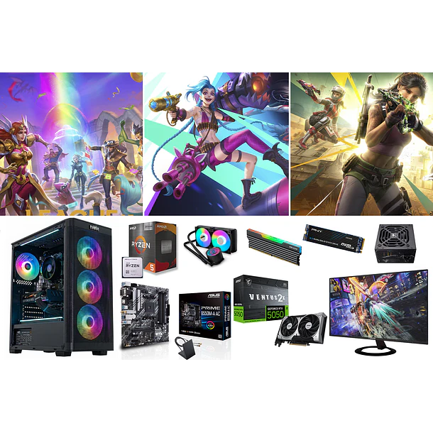 COMBO / RYZEN 5 5500X 3D + RTX 5050 1