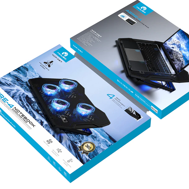 BASE PORTATIL 4 FANS BLUE SKY - AERE 2