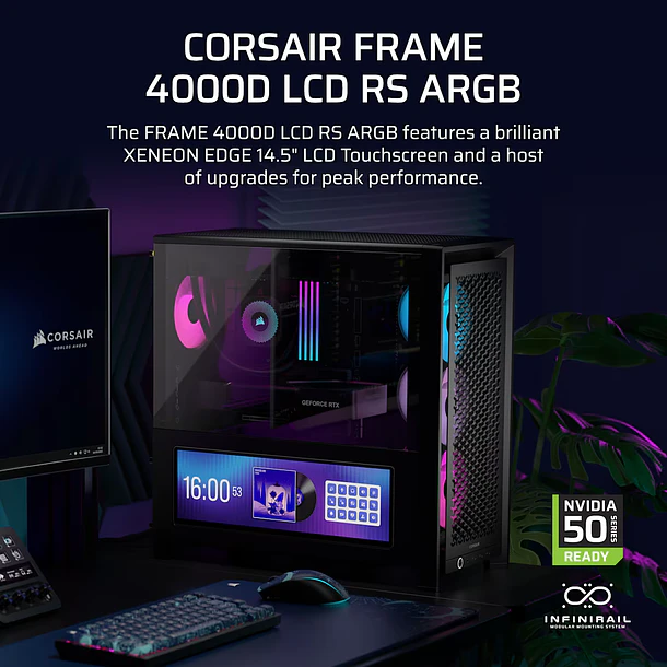 FRAME 4000D BLACK + PANTALLA + 4 FANS RS - CORSAIR 2