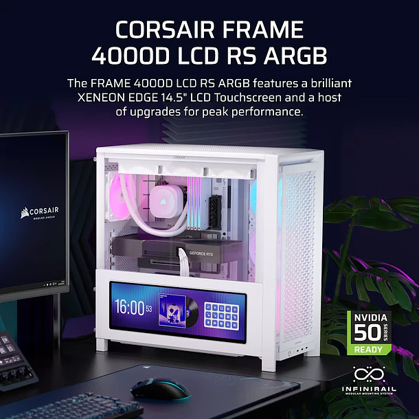 FRAME 4000D WHITE + PANTALLA + 4 FANS RS - CORSAIR 3