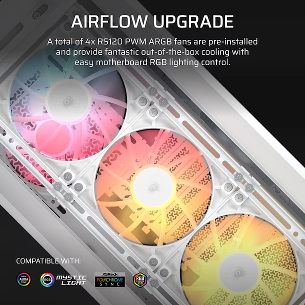 FRAME 4000D WHITE + PANTALLA + 4 FANS RS - CORSAIR 6