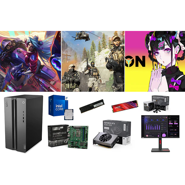 COMBO LENOVO LOQ / CORE I7 14700F + RTX 4060 