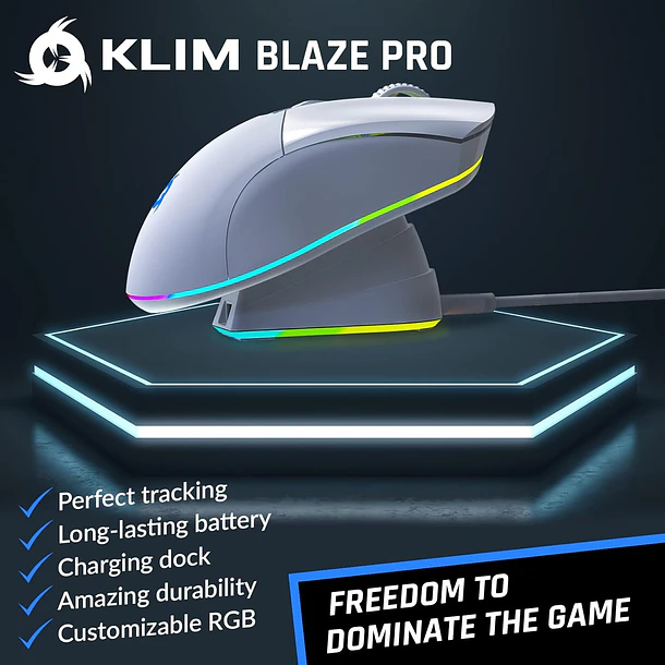 BLAZE PRO INALAMBRICO WHITE RGB - KLIM 2