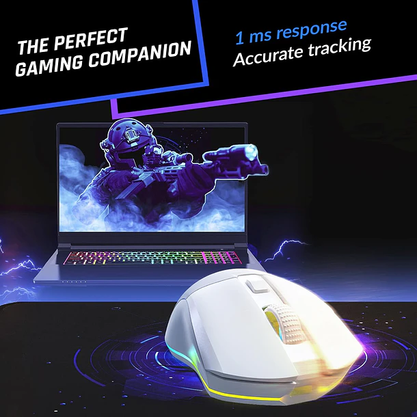 BLAZE PRO INALAMBRICO WHITE RGB - KLIM 5