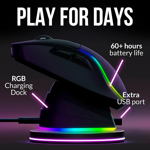 BLAZE Y RGB BLACK INALAMBRICO - KLIM 2
