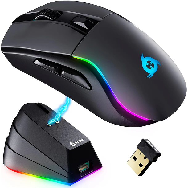 BLAZE Y RGB BLACK INALAMBRICO - KLIM 1