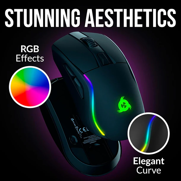BLAZE Y RGB BLACK INALAMBRICO - KLIM 4